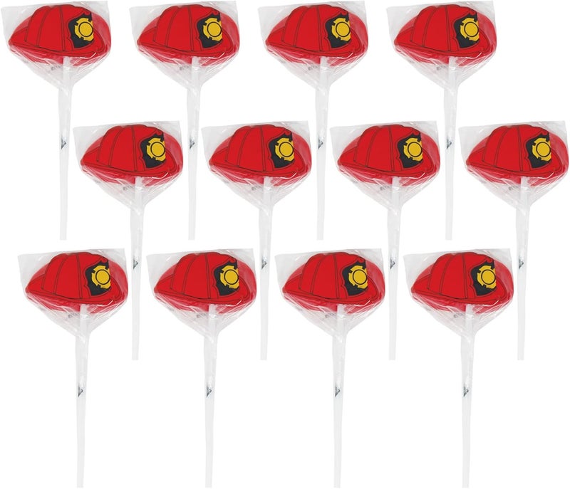 SNACKTERY 12 Pack Firefighter Hat Lollipops - Image 1
